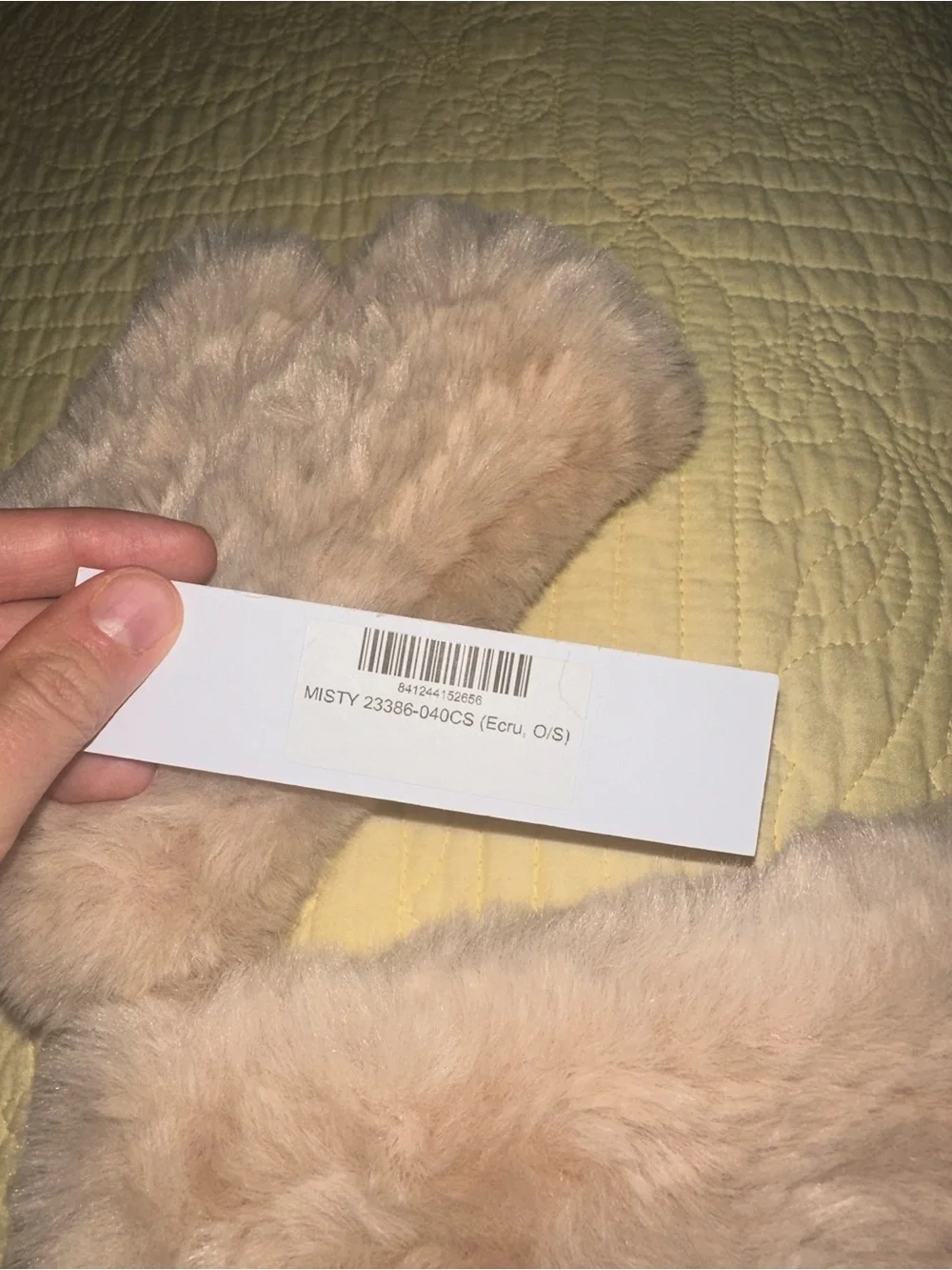 NEW Eugenia Kim Fingerless Faux Fur Gloves